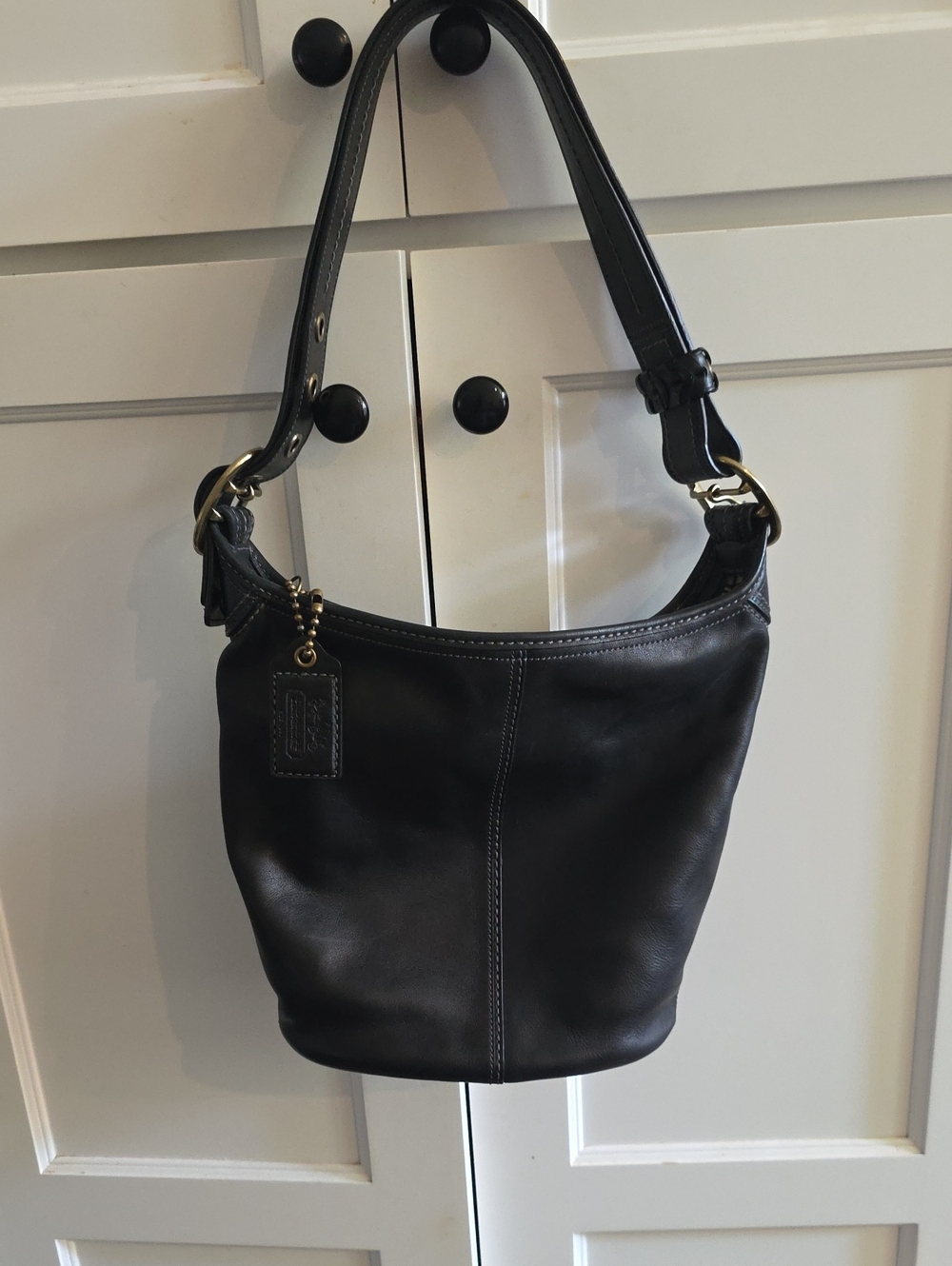 Coach Bleecker Bucket Bag With Tattersall Lining Like New!!